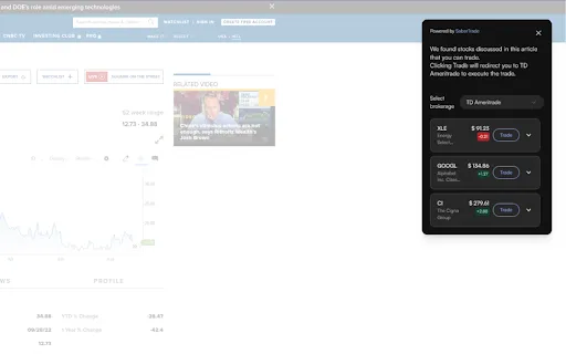 Trading Browser Plugin de Navegador SaberTrade - Asistente de Trading Impulsado por IA ...