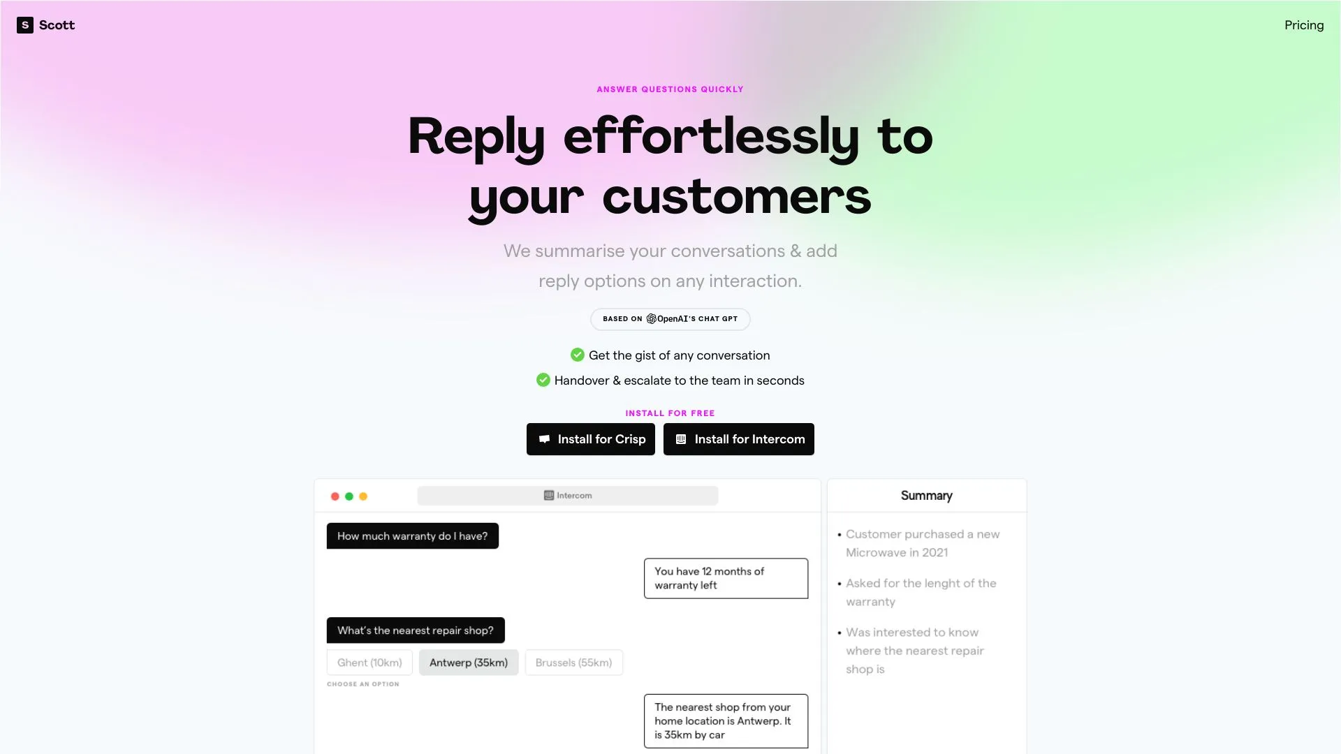 Streamline Customer Interactions with Scott AI | Creati.ai