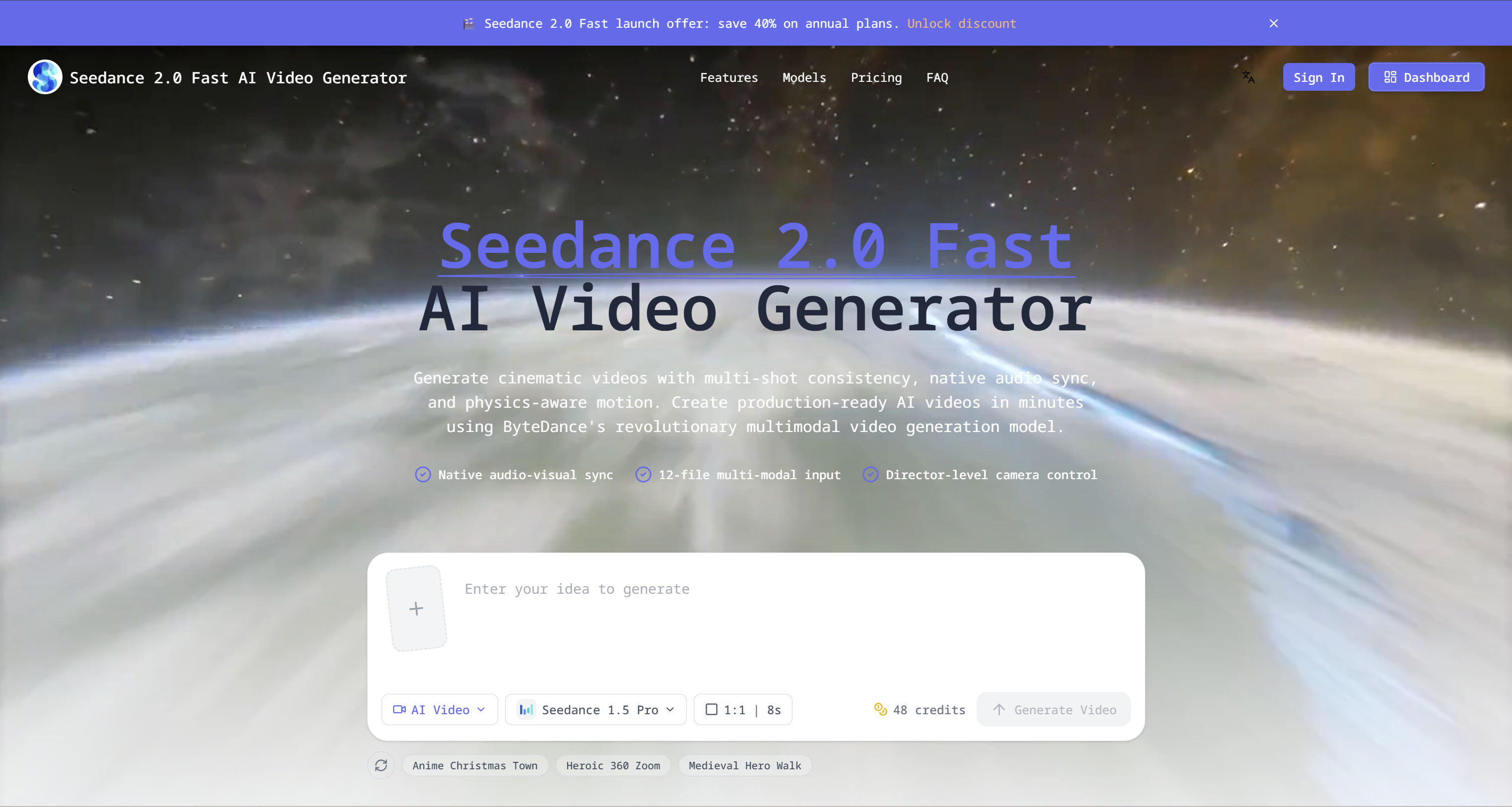 Seedance 2.0 Fast — High-Speed Cinematic AI Video Generator | Creati.ai