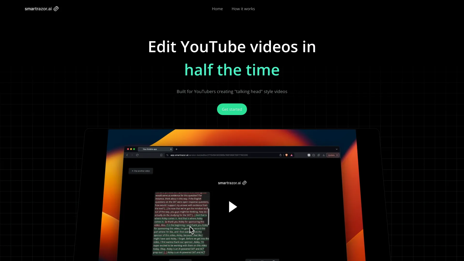Smartrazor: AI-Powered Video Editing Tool for YouTubers | Creati.ai