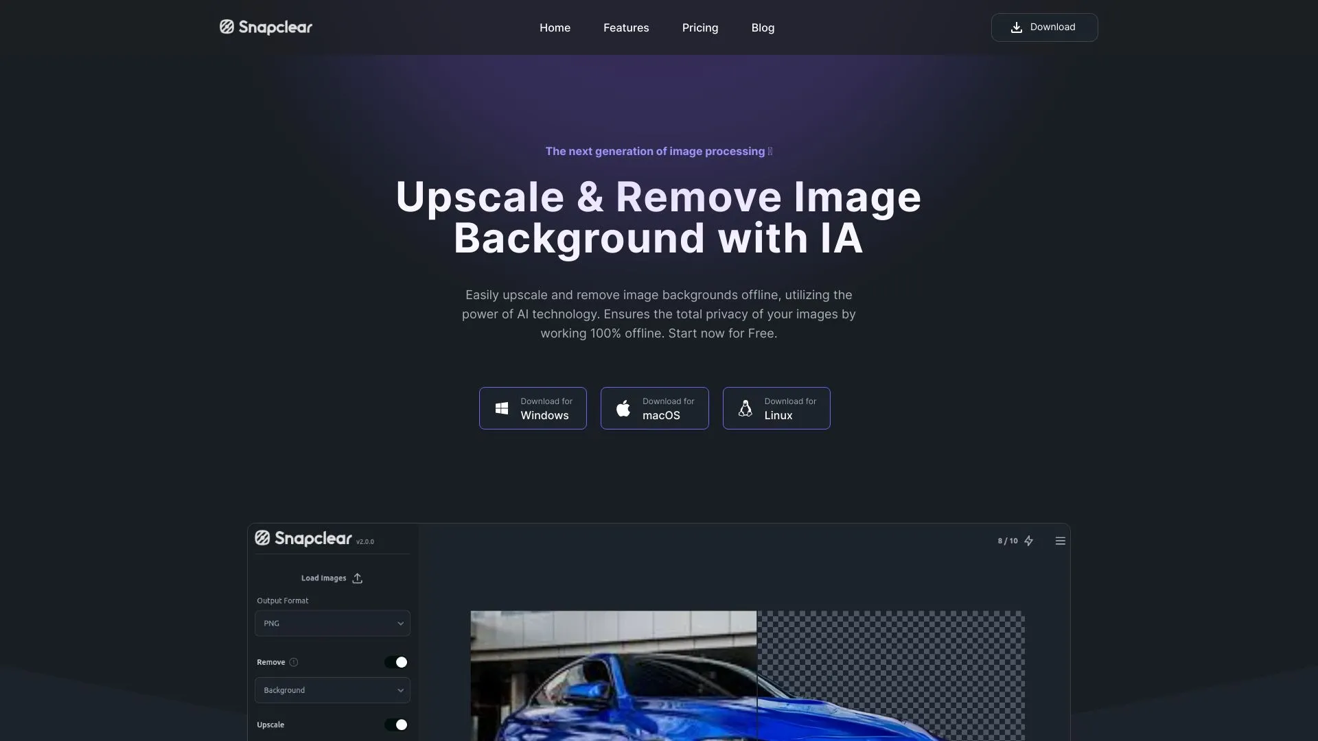 Offline Image Search Software Snapclear - AI-Powered Offline Image Processing Tool | Creati.ai