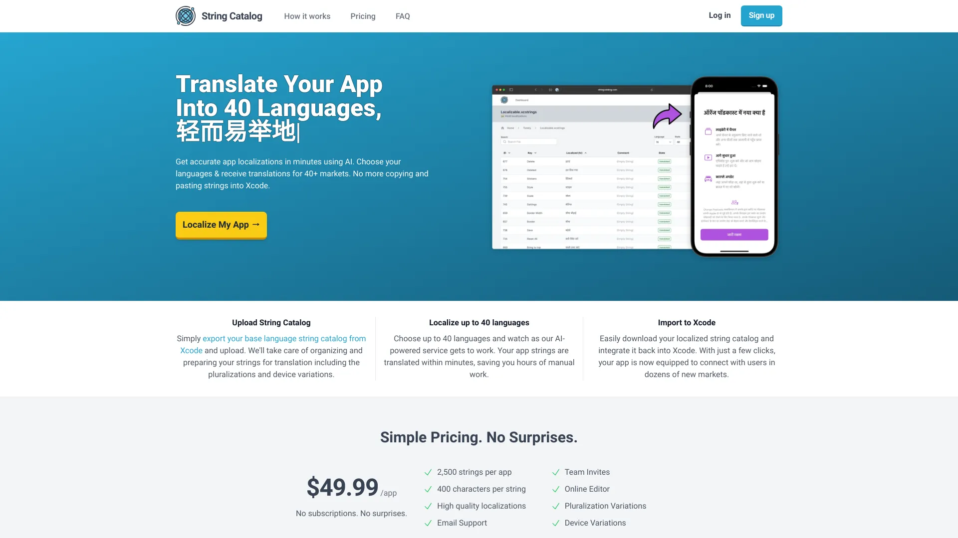 String Catalog: AI-Powered App Localization | Creati.ai