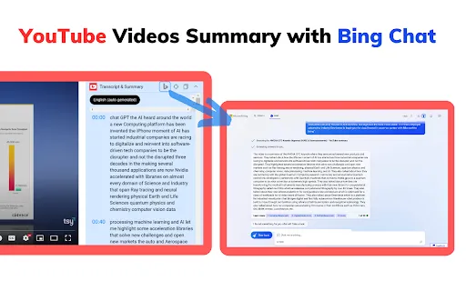Summary with Bing Chat for YouTube | Quick Video Summaries | Creati.ai