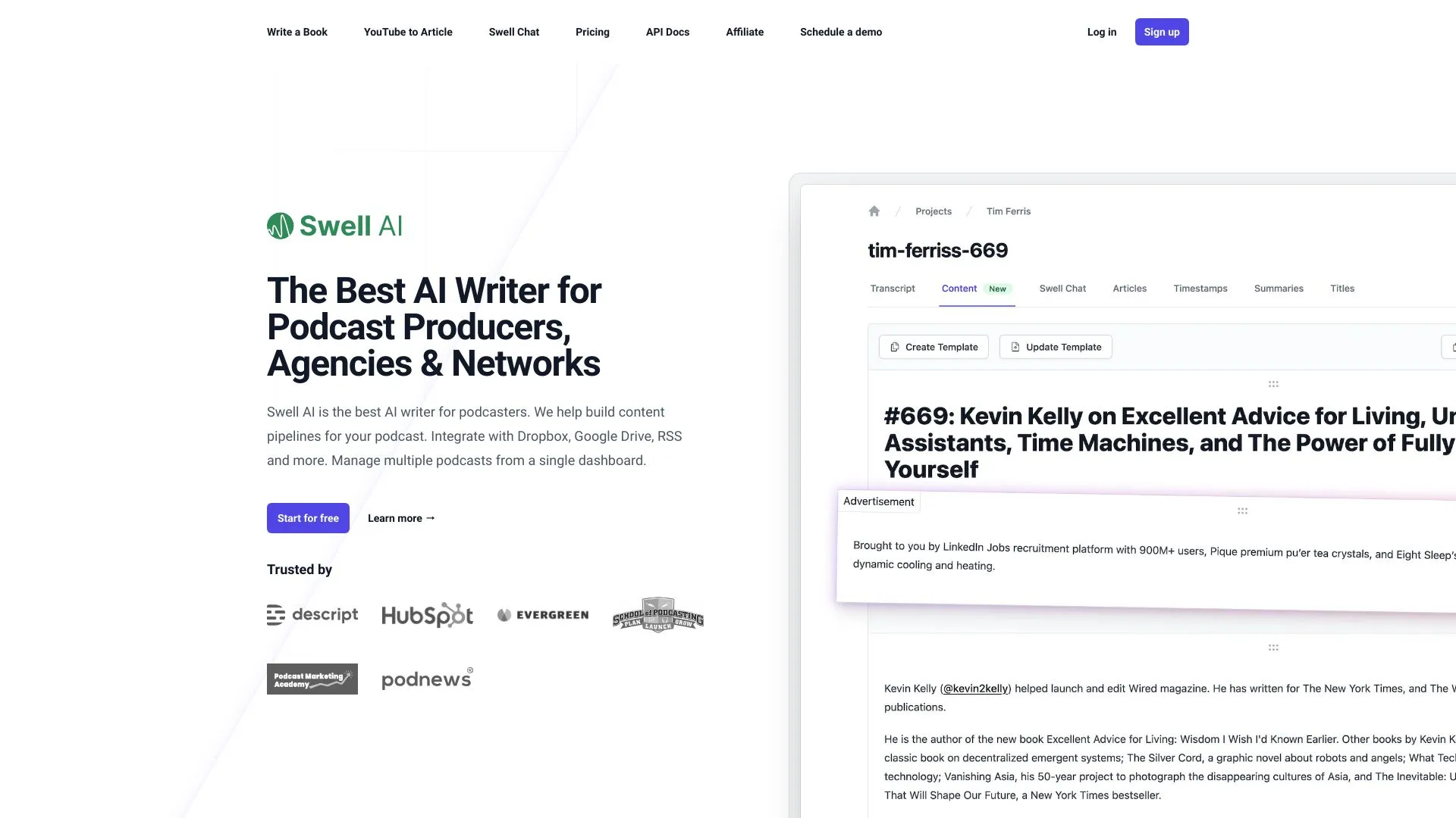 Swell AI - Automatiza la Creación de Contenido para Podcasts y Videos ...