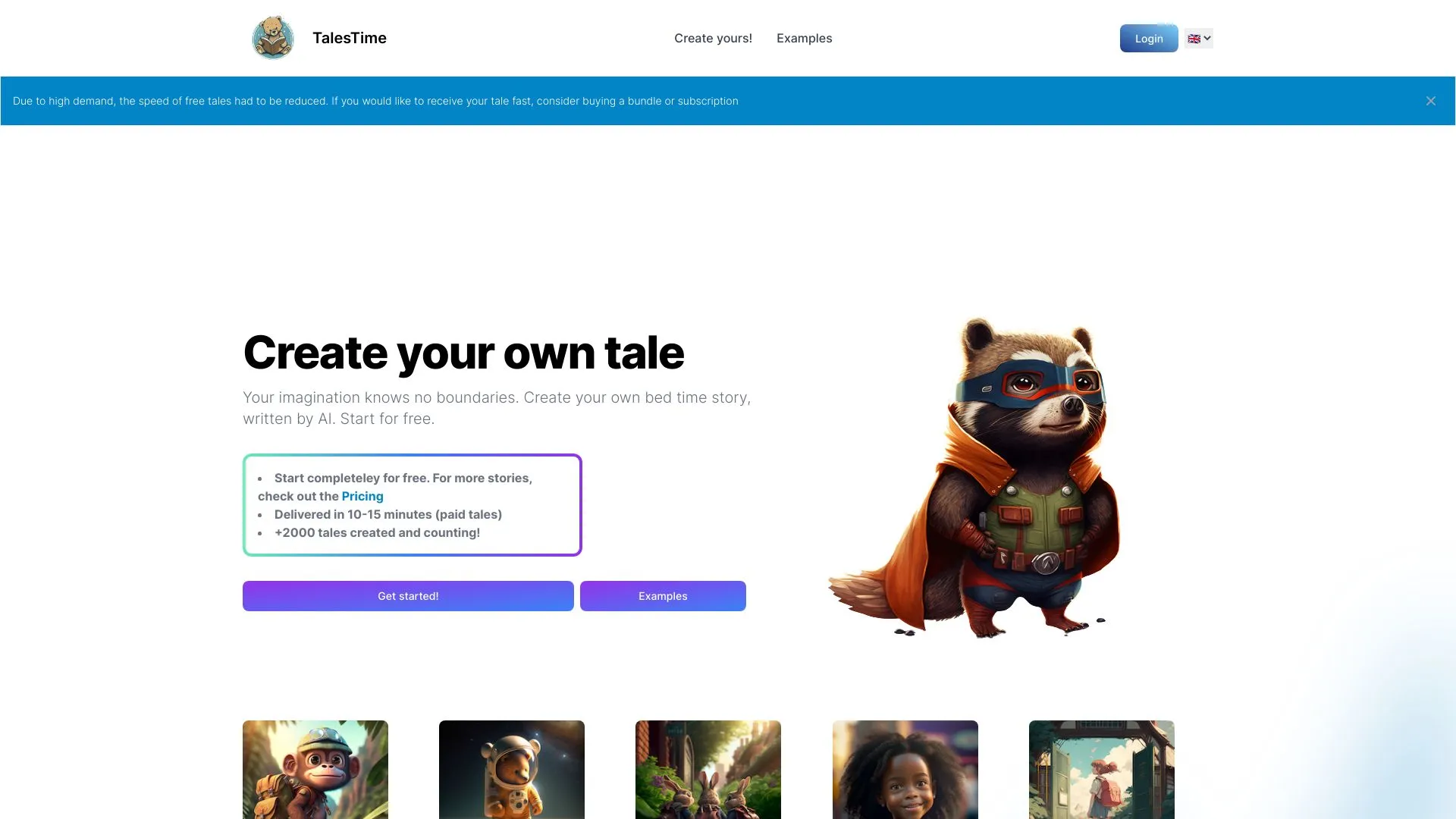 Create Personalized Bedtime Stories with TalesTime | Creati.ai
