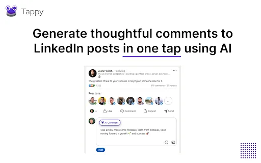Tappy Your Ai Linkedin Comments Assistant Creati Ai