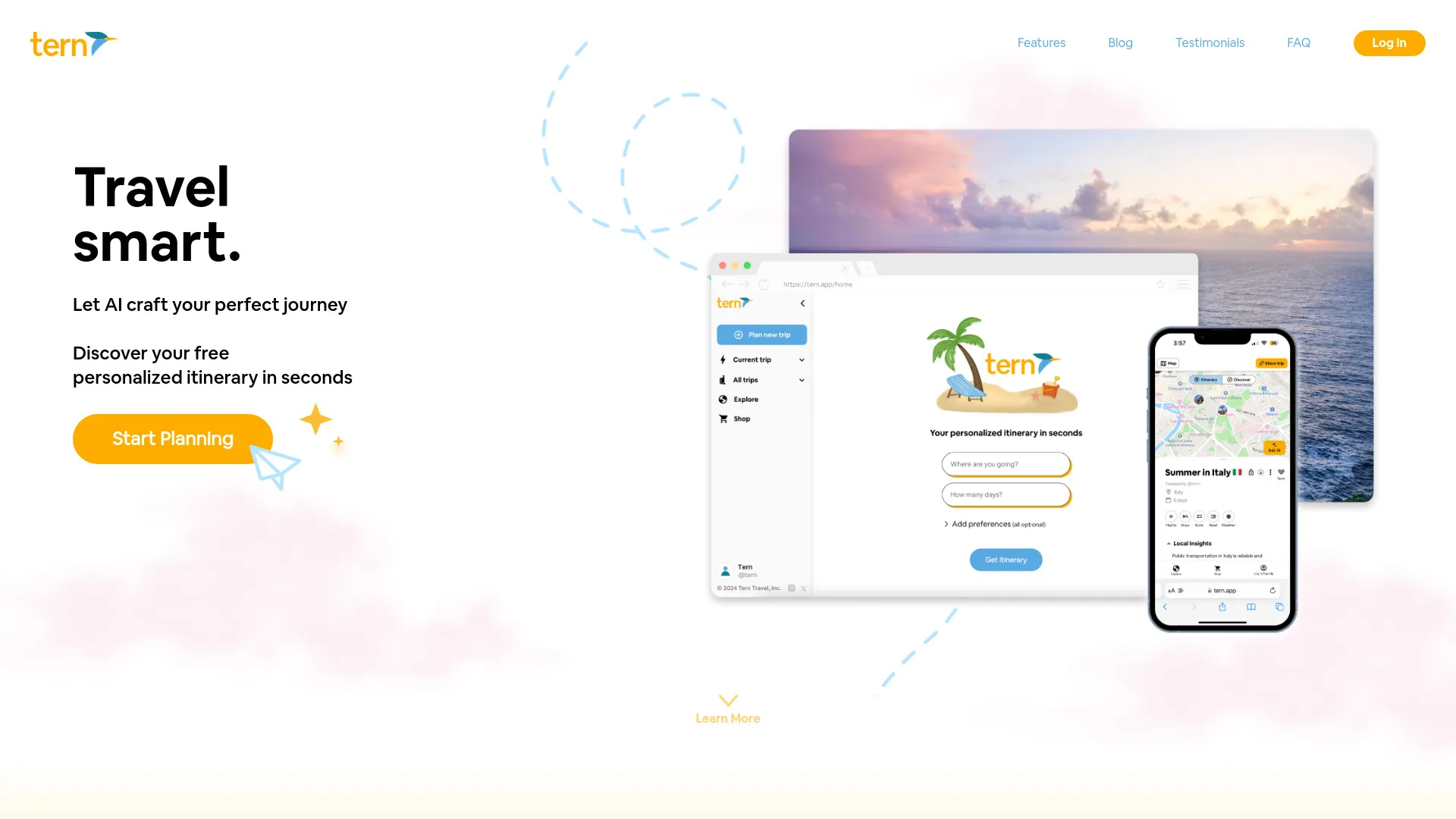 Tern Software Tern - Your AI Travel Planner for Effortless Itineraries | Creati.ai