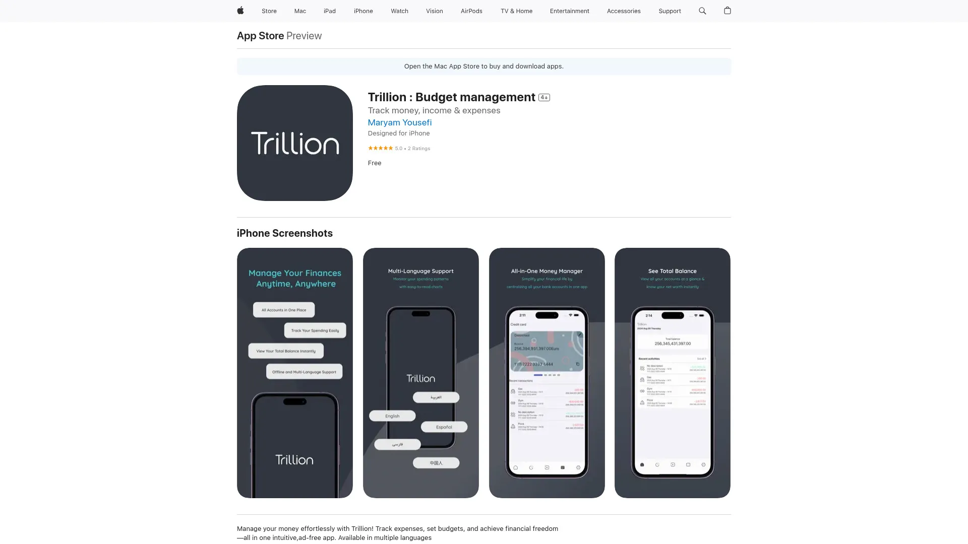 Trillion: Ultimate Budget Management & Expense Tracker | Creati.ai