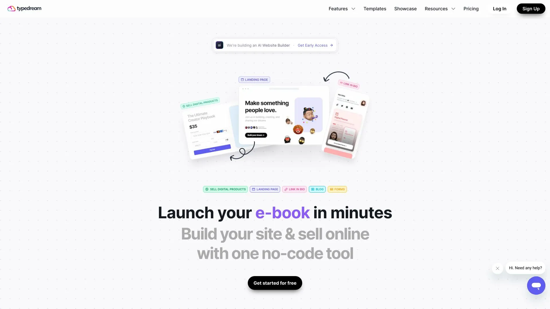 Build and Launch Your Website Quickly with Typedream | Creati.ai