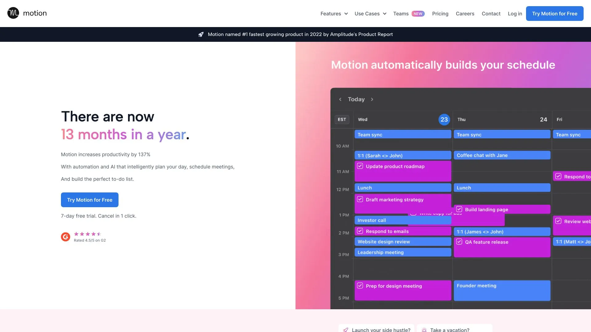 Motion - AI-Powered Task and Calendar Management Tool | Creati.ai
