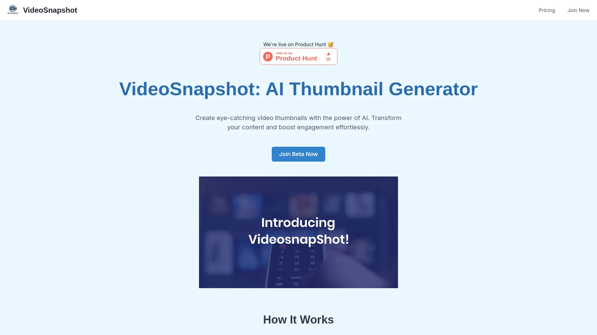 AI Thumbnail Generator for Engaging Video Content | Creati.ai