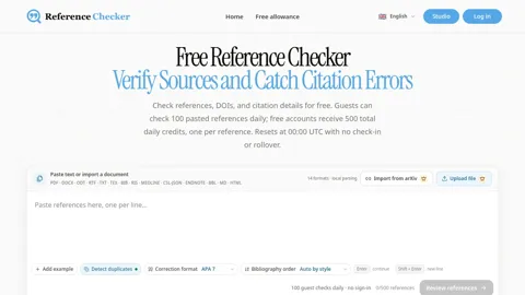 Reference Checker