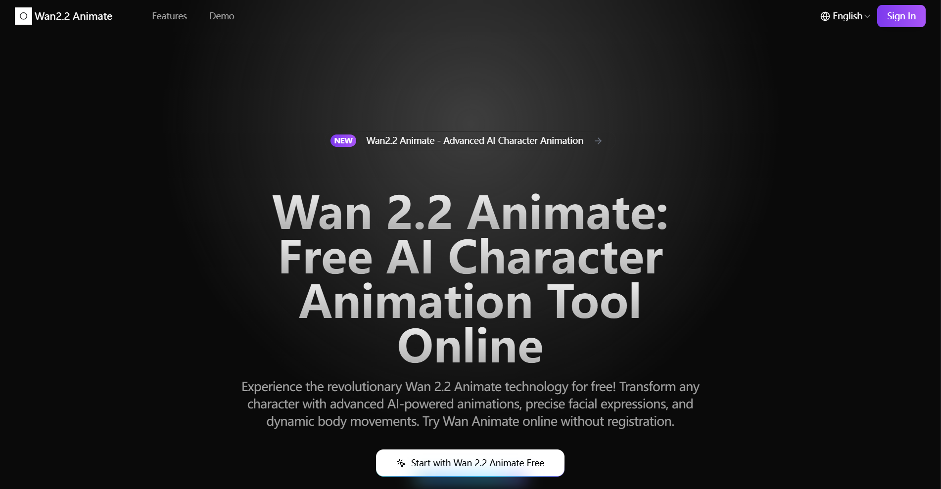 Wan 2.2 Animate - Free Advanced AI Character Animation Online | Creati.ai