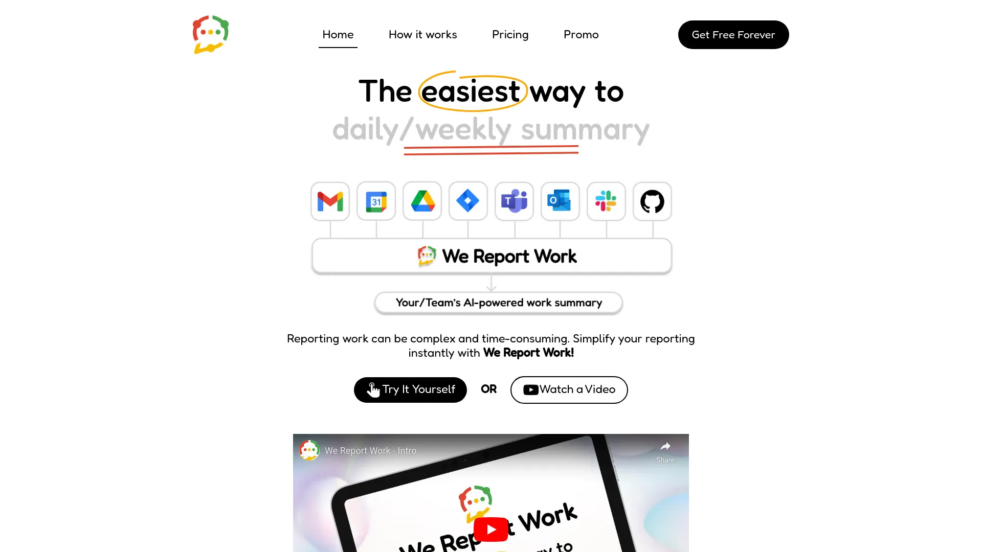 Simplify Work Reporting with We Report Work | Creati.ai