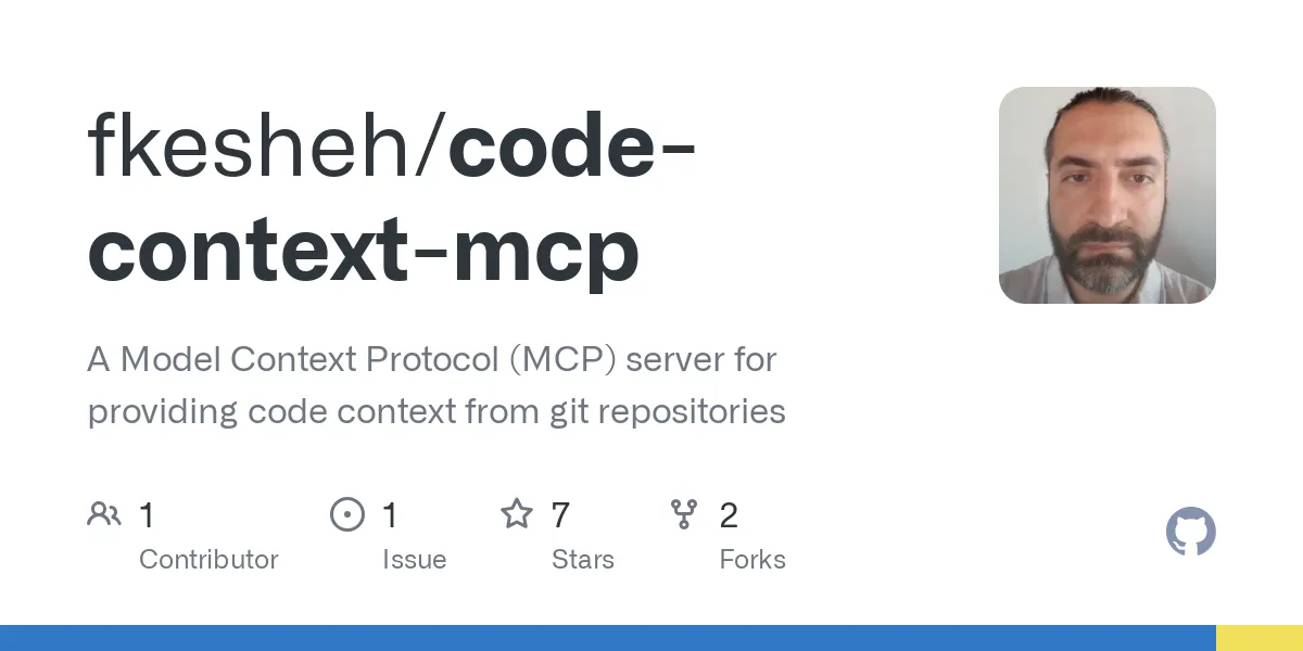 코드 컨텍스트 MCP 서버: Git 리포지토리를 위한 의미론적 검색 및 관리 | Creati.ai