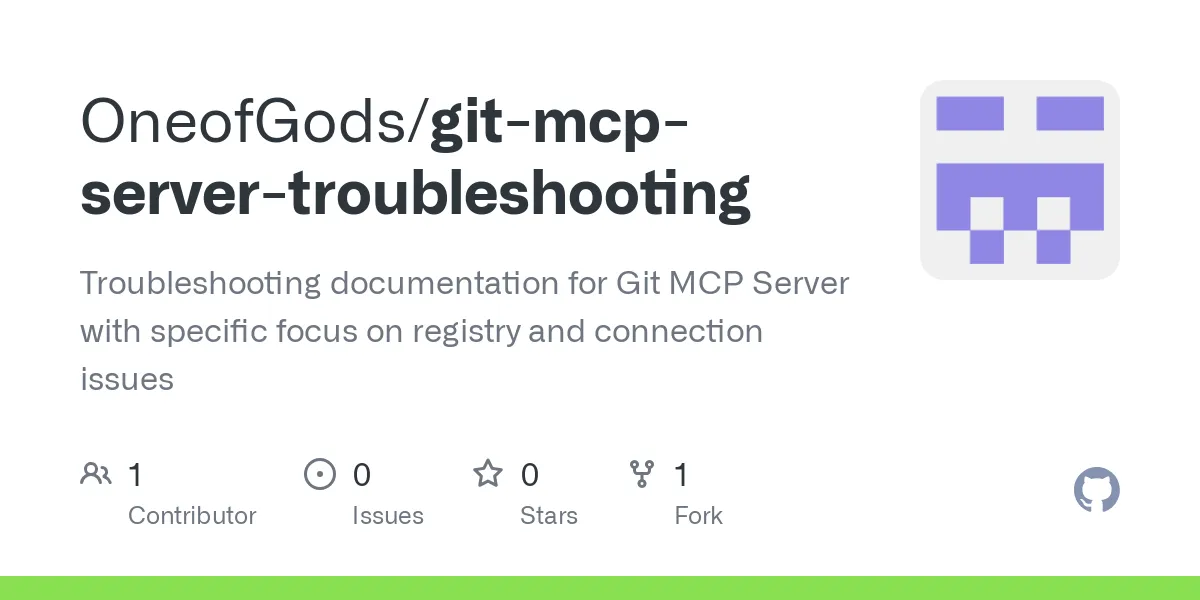 Guia de Solução de Problemas do Servidor Git MCP para Problemas de ...