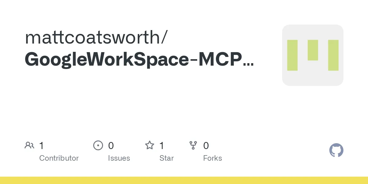 Servidor MCP de Google Workspace - Gestionar APIs de Gmail, Drive, Docs ...