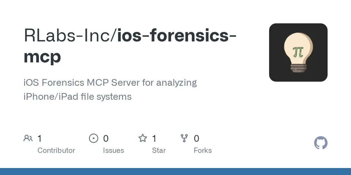 iOS Forensics MCP Server for Digital Investigation of iOS Devices ...