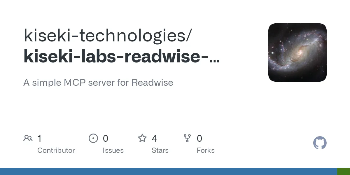 Kiseki Labs Readwise MCP : Accès programmatique aux surlignements ...