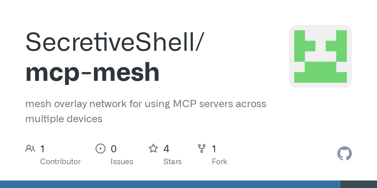 mcp-mesh: Distributed Mesh Network for MCP Servers Across Devices ...