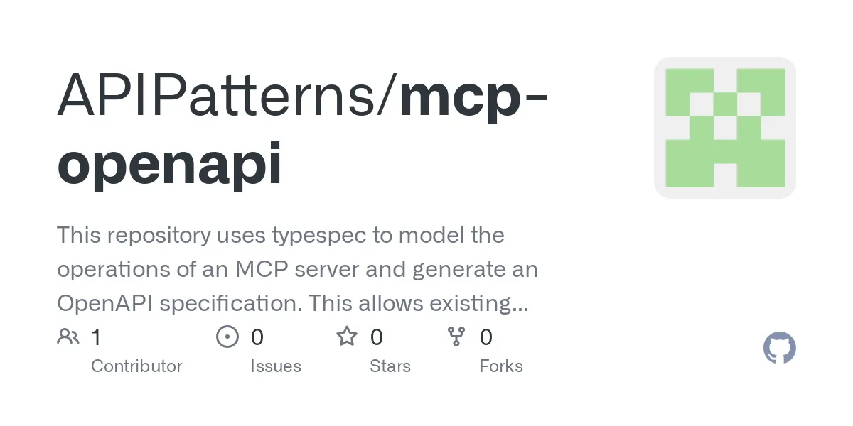 MCP OpenAPI: Modela servidores MCP con typespec y genera ...