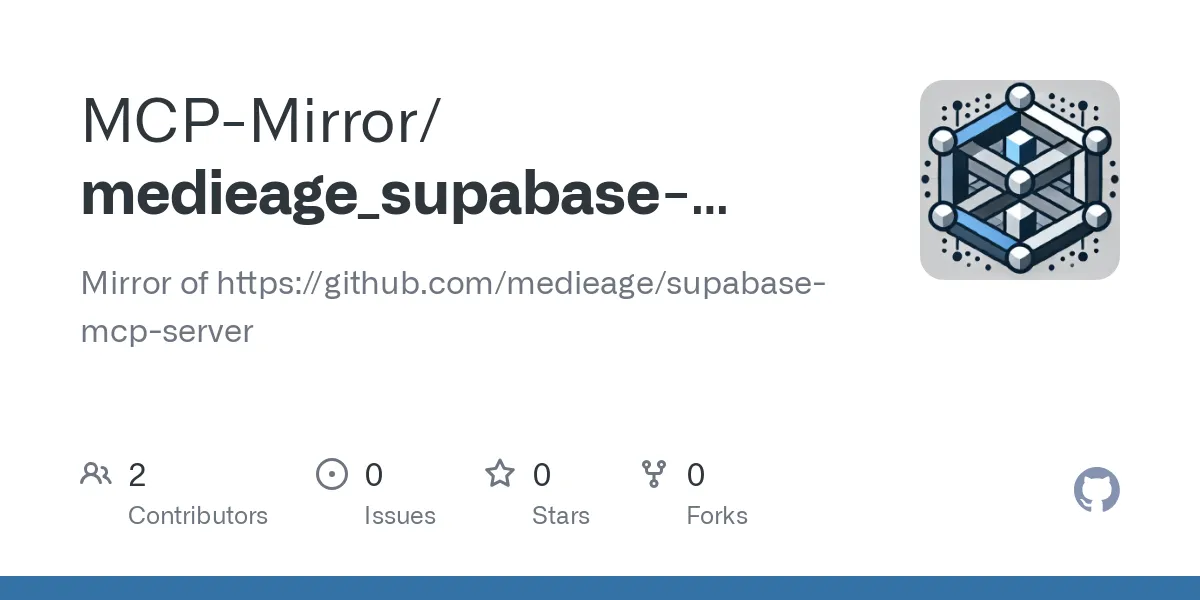 Supabase MCP Server - Secure Database, API & User Management Platform ...