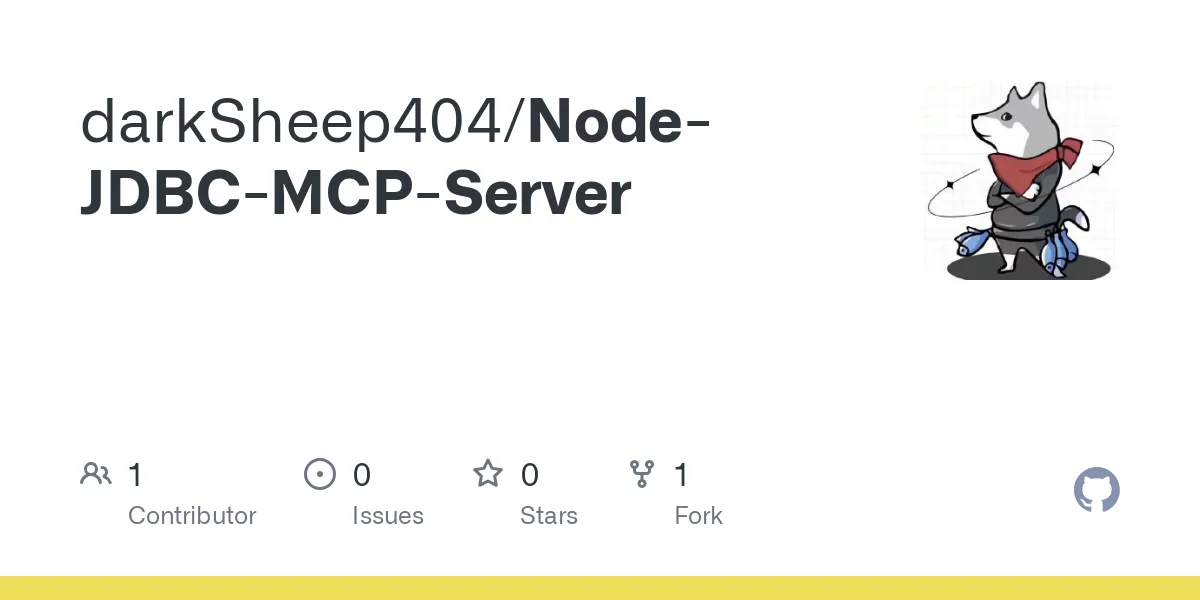 Servidor Node JDBC MCP - Conexión y gestión de bases de datos Node.js ...