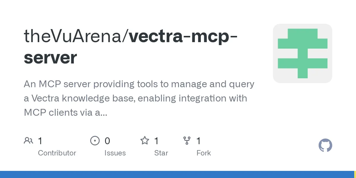 Servidor MCP Vectra: Gestiona y Consulta Eficazmente la Base de ...
