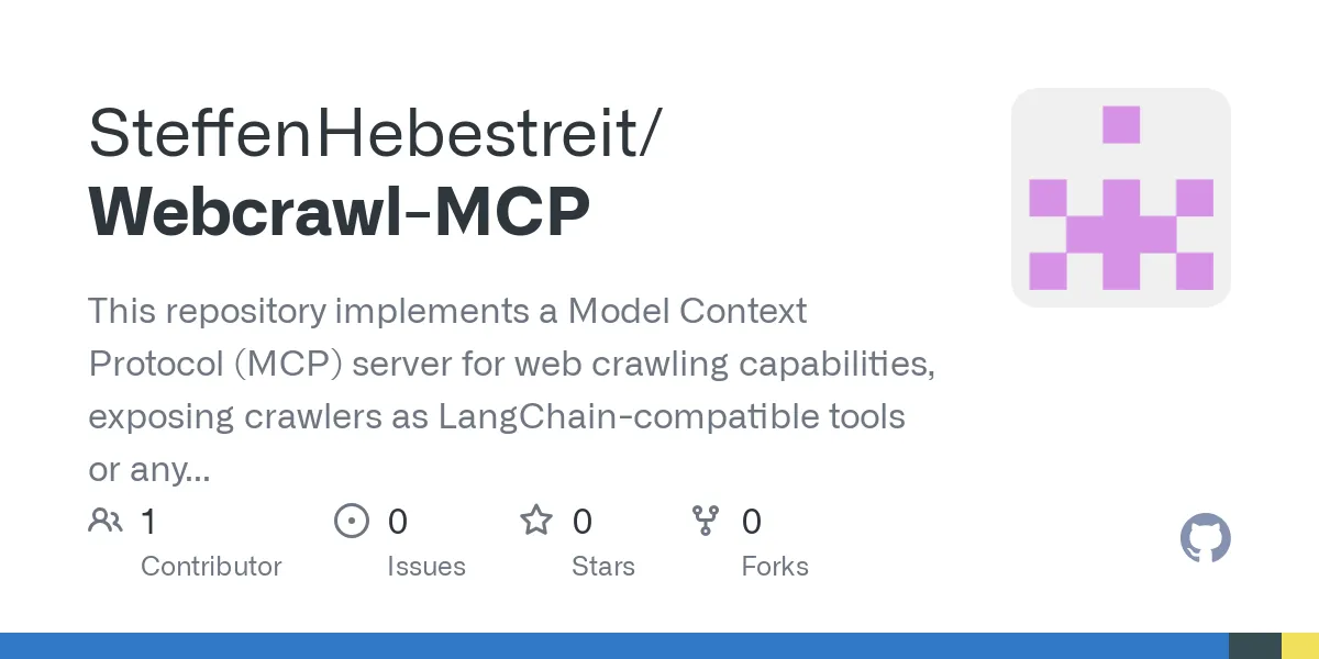 Webcrawl-MCP: Web Crawling Protocol Server for MCP Integration | Creati.ai