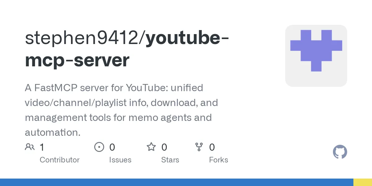 YouTube MCP Server: Автоматизированный доступ к данным о видео и ...